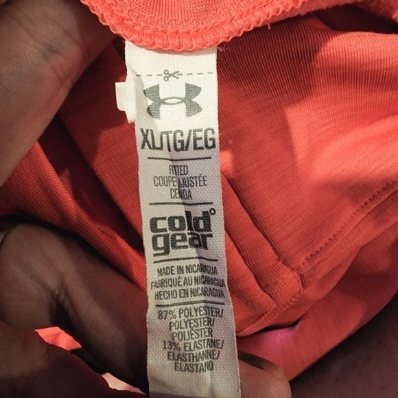 Under Armour 3/4 Zip Track Jacket Pink Women's XL Plus Size Mock Neck Fitted EUC - Picture 4 of 4